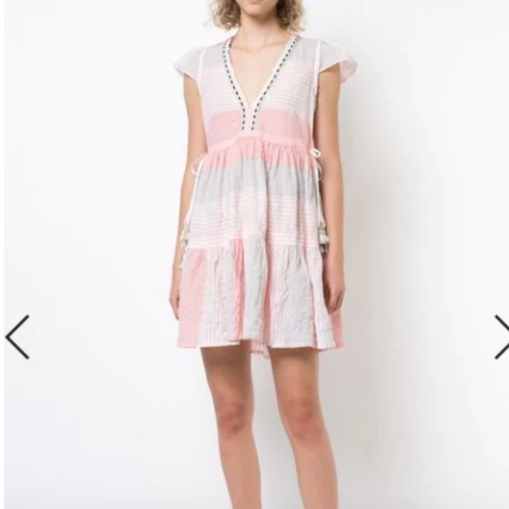 Lemlem Dera Short Dress Peach New With Tags